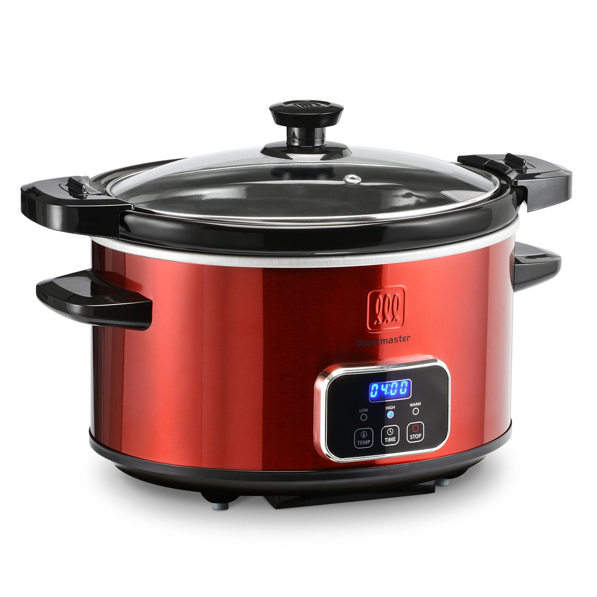 Toastmaster 4-Quart Digital Slow Cooker front view for family meals