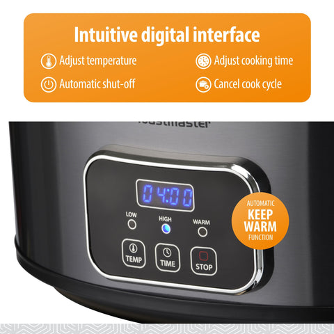Toastmaster 4-Quart is ideal for family-sized meals for gatherings.