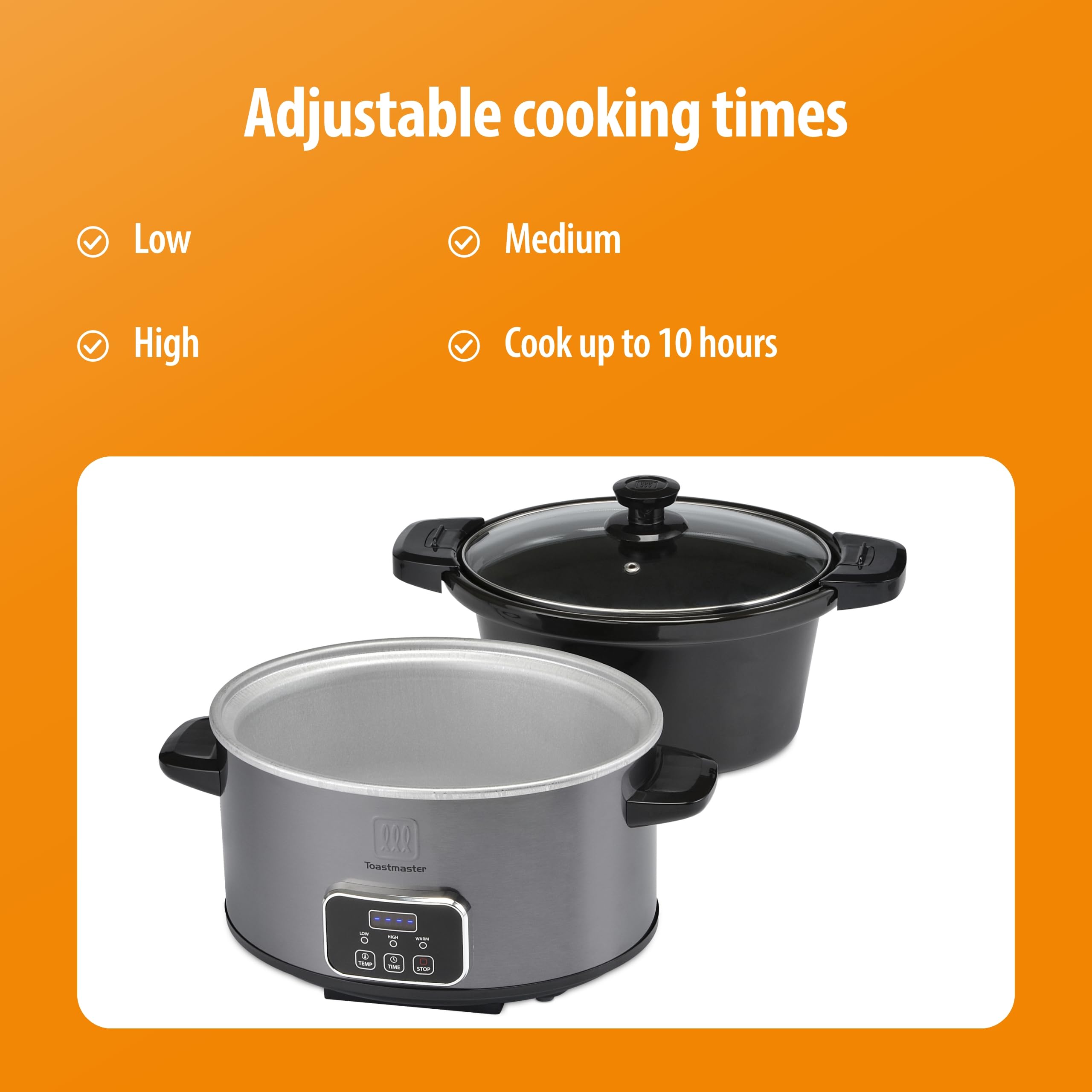 Toastmaster graphite finish adds sleek style to kitchen countertops.