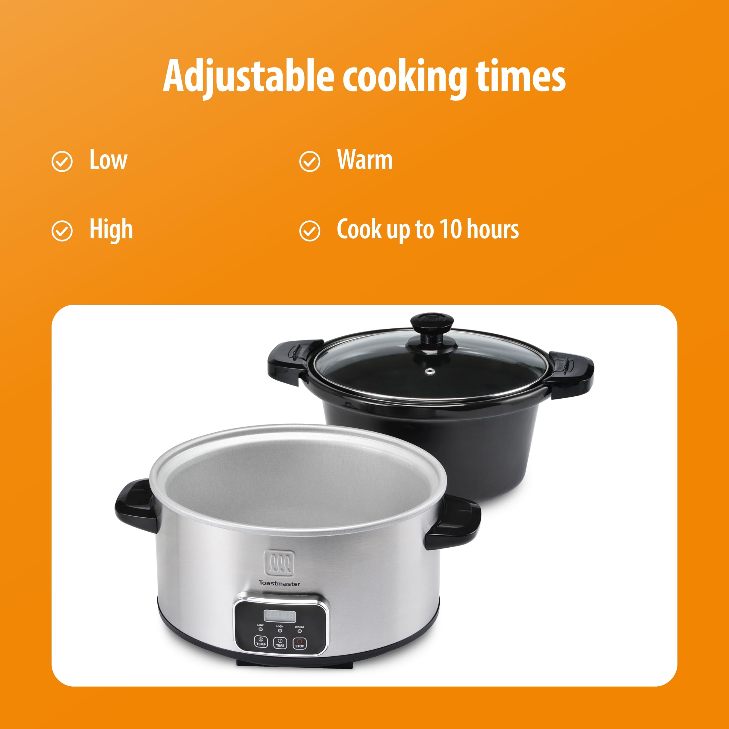 Toastmaster family-meals-ready supports cozy dinners and batch cooking.