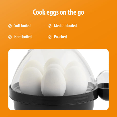 Toastmaster Rapid Egg Cooker auto-off buzzer for safe, simple operation.