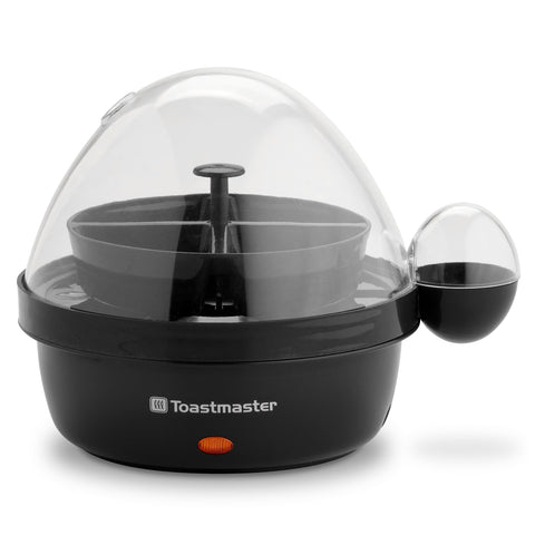 Toastmaster Rapid Egg Cooker front view for compact kitchen convenience.