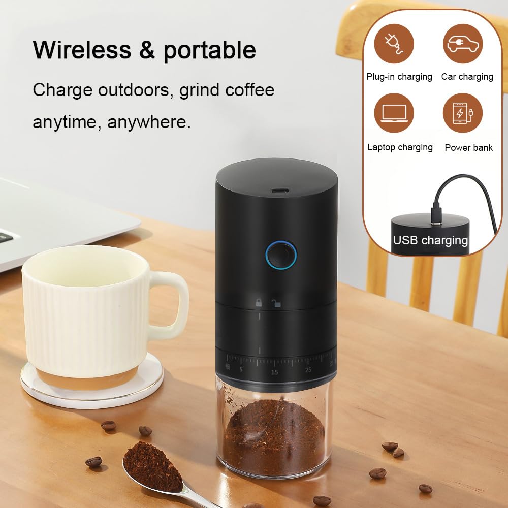 TOBEFORT compact portable grinder fits in bag for travel