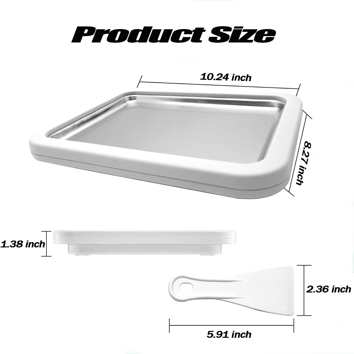 Tobeno1 instant-freeze-plate keeps ingredients cold for quick homemade desserts.