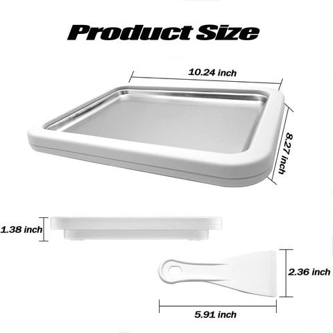 Tobeno1 instant-freeze-plate keeps ingredients cold for quick homemade desserts.