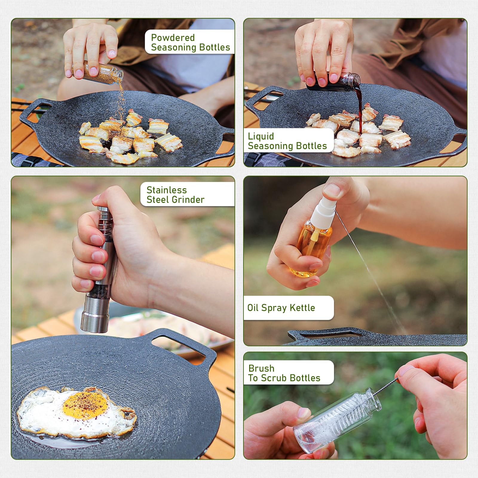 TOBWOLF oil spray delivers controlled, mess free seasoning