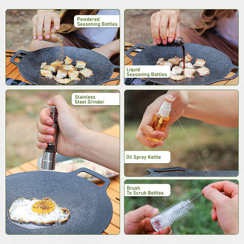 TOBWOLF oil spray delivers controlled, mess free seasoning