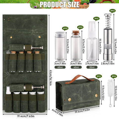 TOBWOLF glass spice jars shown for clear content visibility