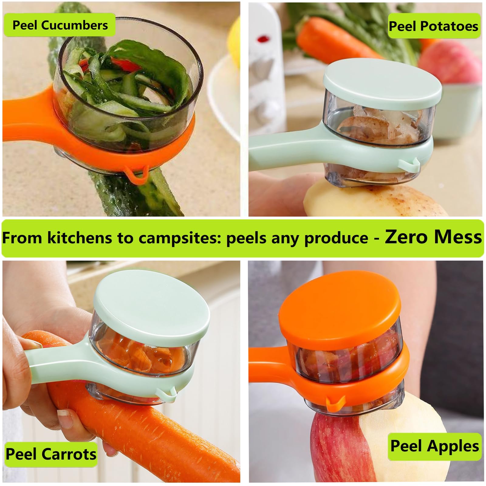 Tochinkar ergonomic non-slip-handle peeler for secure grip