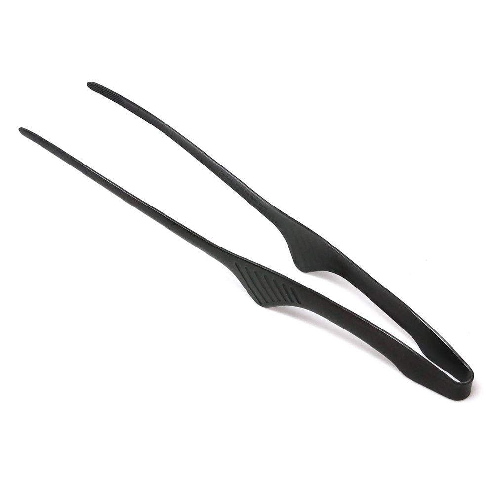 Todai Yakiniku tongs 9.4-inch black for precise grilling control.