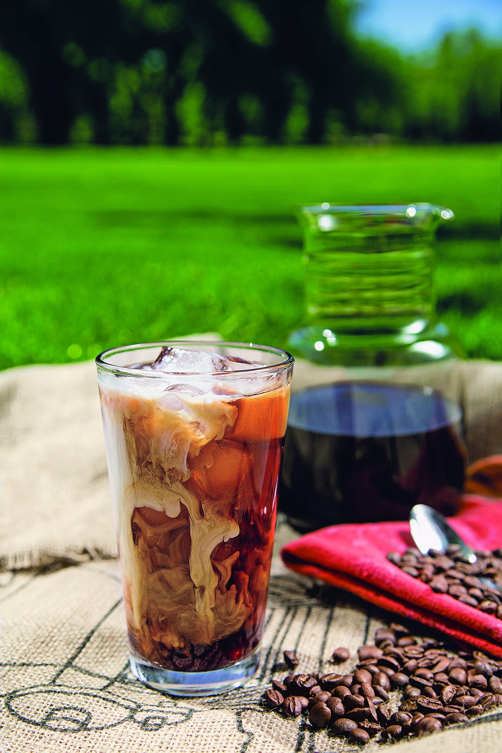 Toddy Cold Brew System drip spout for mess-free pouring into a carafe.