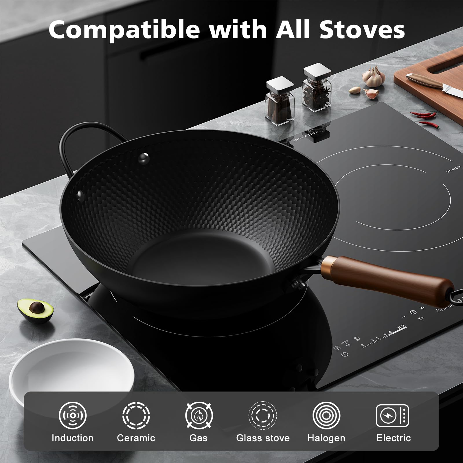Todlabe helper handle helps balance heavy, high-heat cooking.