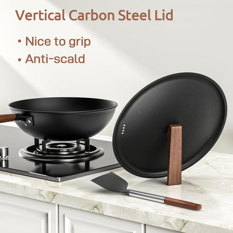 Todlabe wok flat-bottom compatibility suits electric, induction, and gas stoves.