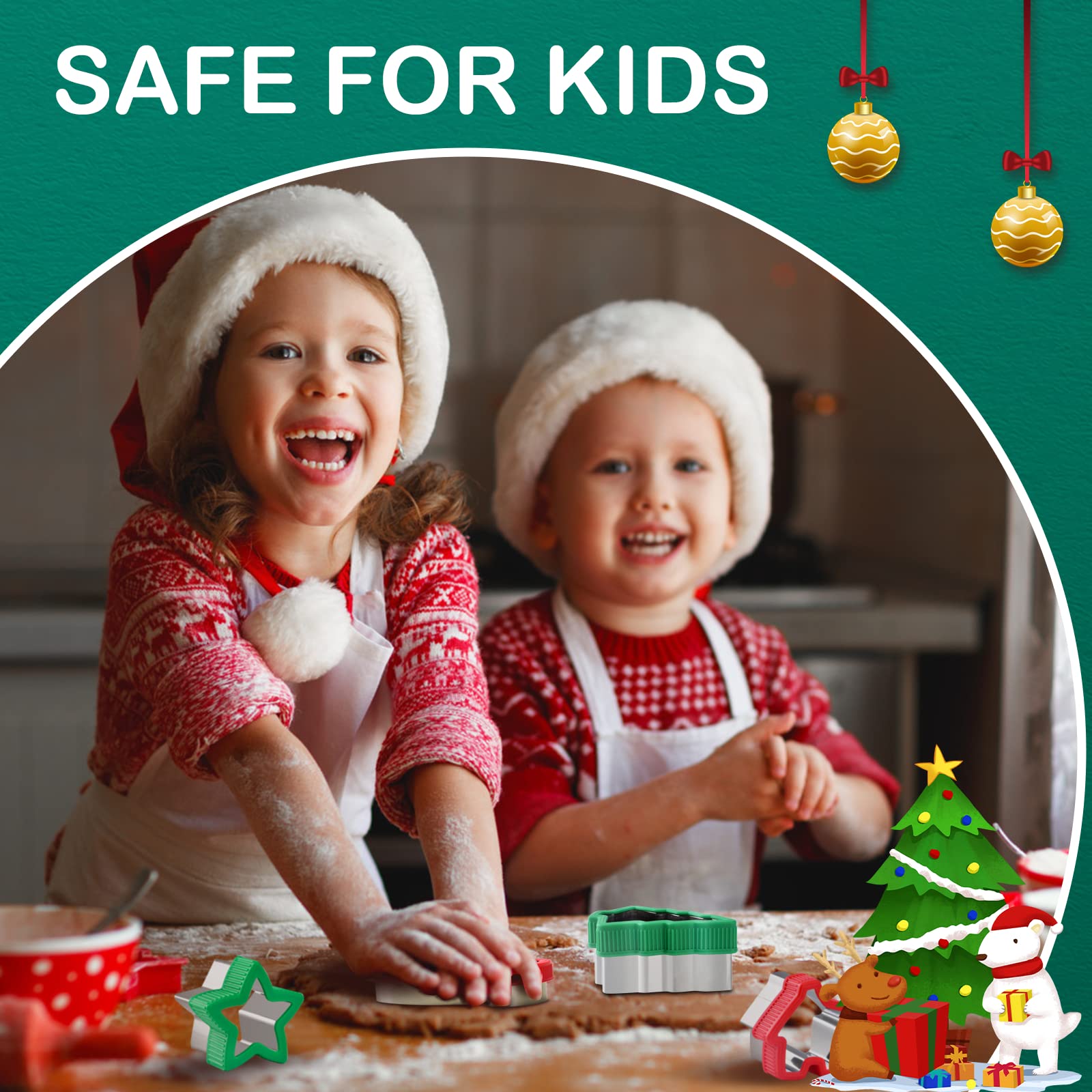 Toekt glove cookie cutter with ergonomic handle for party shapes