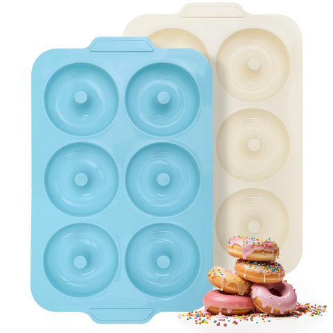 Toeusog donut pan with metal-frame for stable, safe baking.