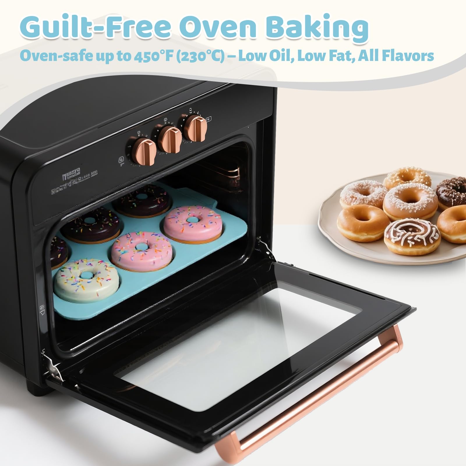 Toeusog stackable design saves precious cupboard space.