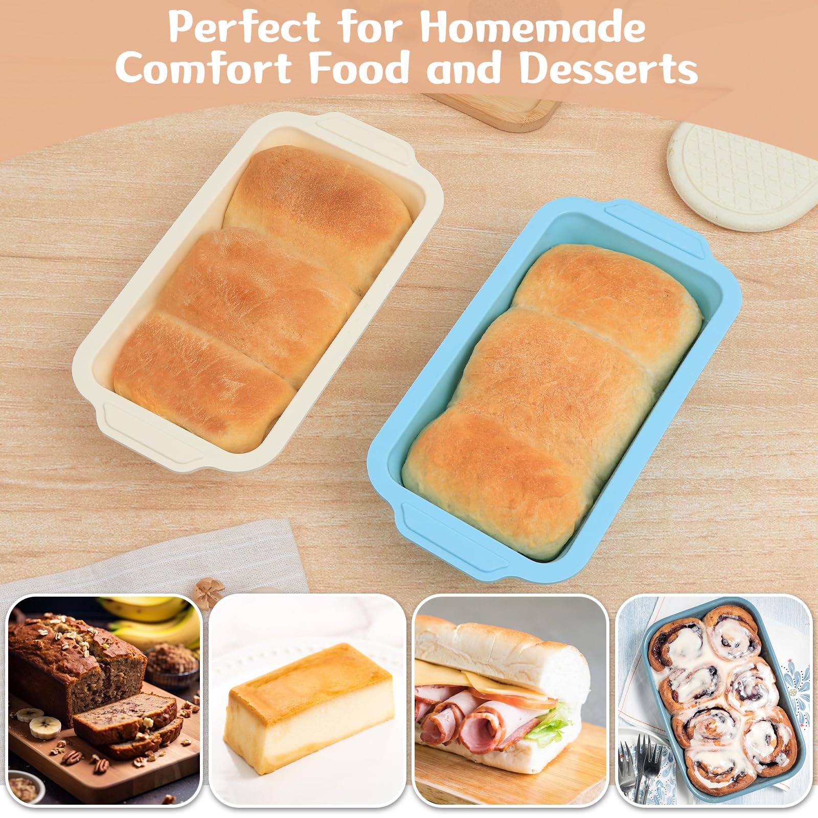 Toeusog durable baking pan is safe in oven and freezer