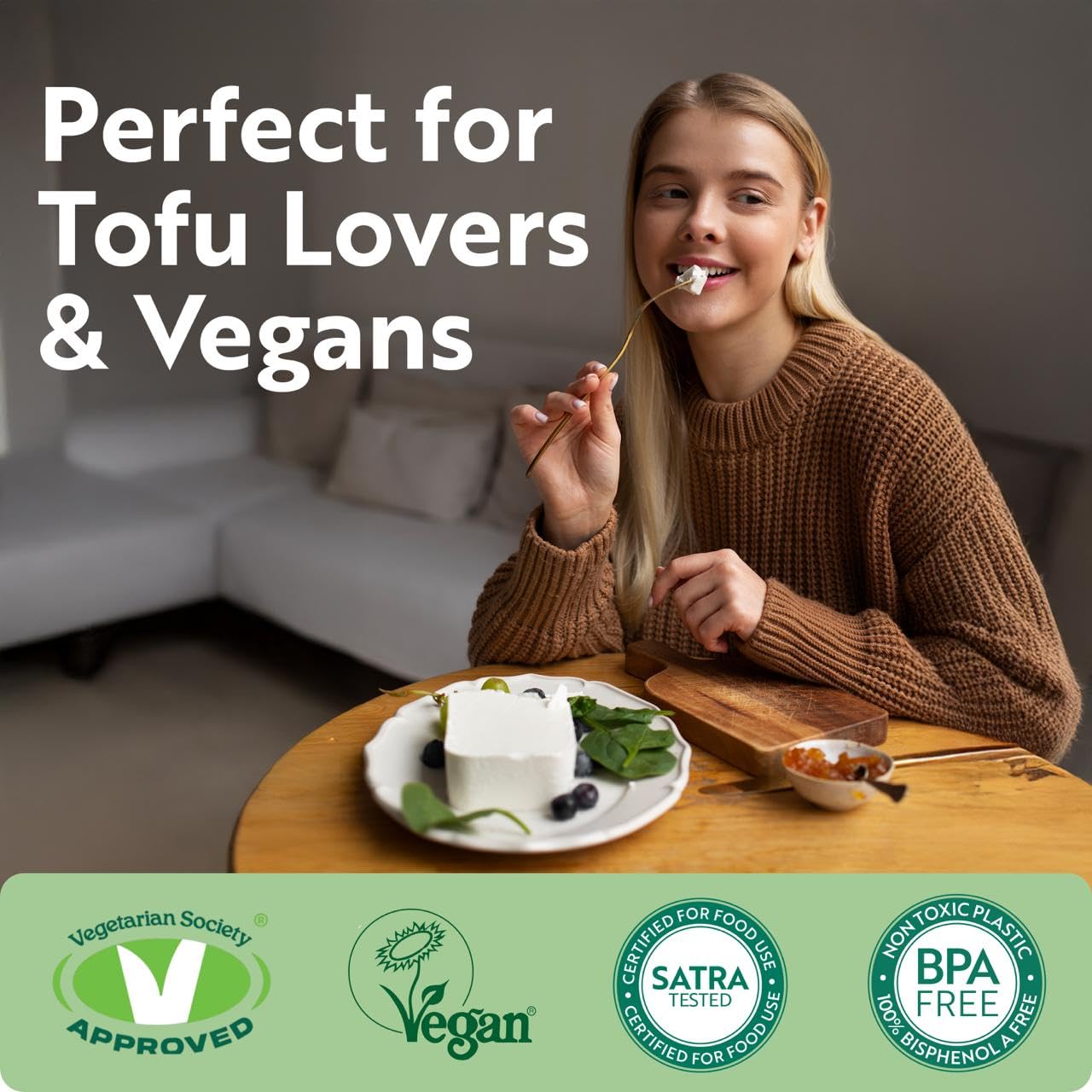 Tofuture Tofu Press BPA-free construction for safe kitchen use