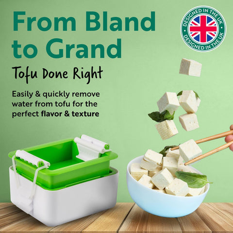 Tofuture Tofu Press inner container shown for easy drip-free water collection