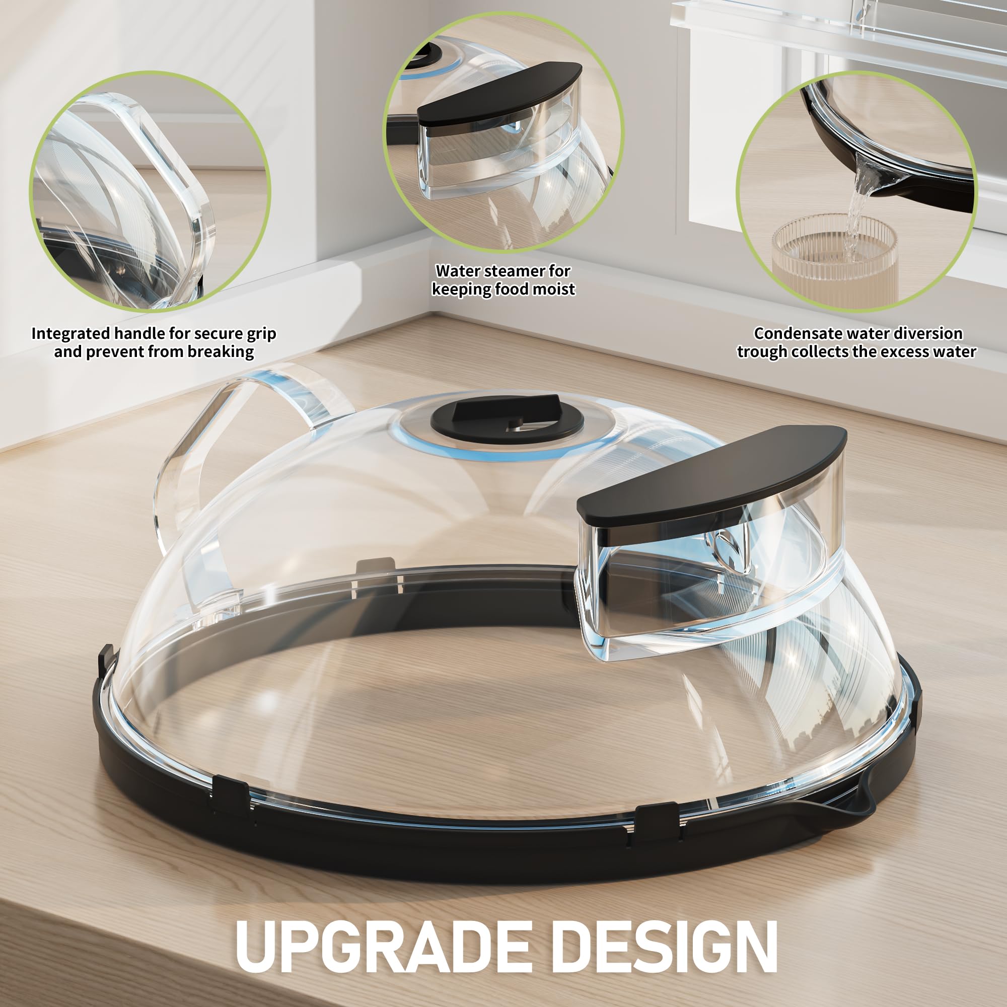 TOFWOF durable food-grade lid ensures safe reheating in microwave and fridge.