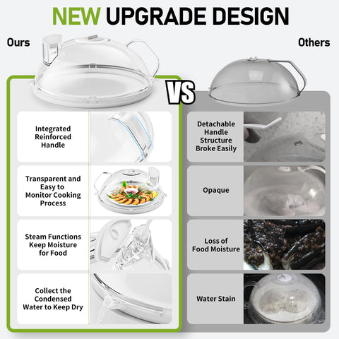 TOFWOF water steamer compartment keeps foods moist during heating