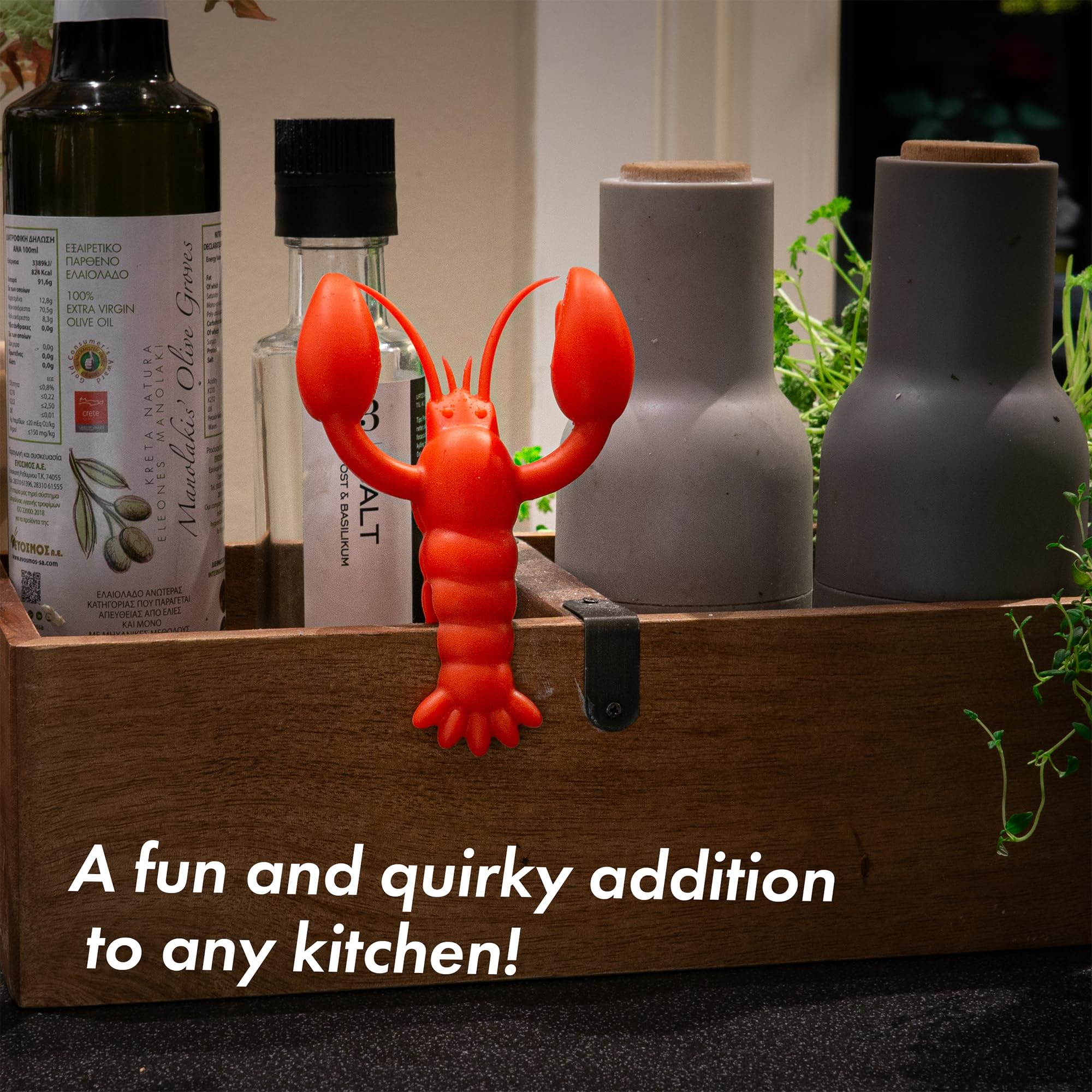 tögö Lobster silicone utensil rest gift-ready packaging ideal kitchen gift.