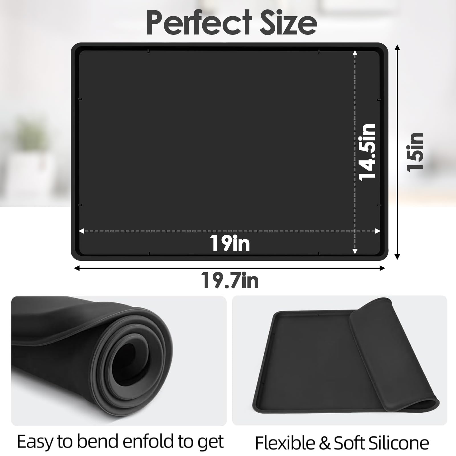 TOHONFOO mat is easy to clean and dishwasher safe