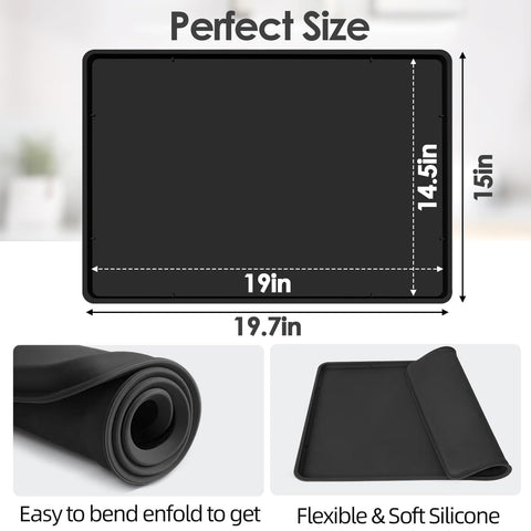 TOHONFOO mat is easy to clean and dishwasher safe