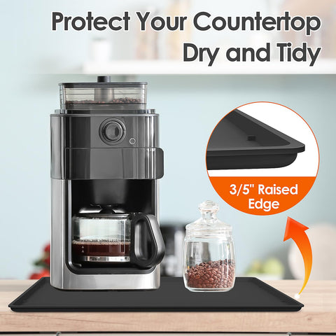 TOHONFOO mat is waterproof and heat resistant for countertop protection