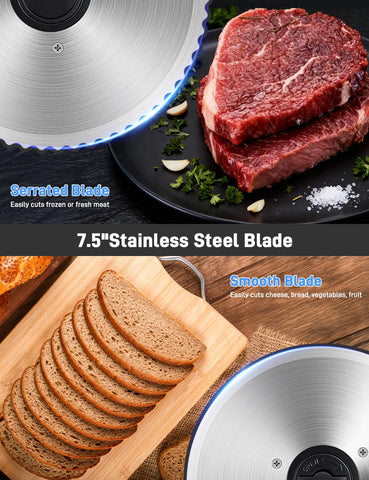 TOKASS Meat Slicer easy-clean removable parts simplify sanitation and maintenance.