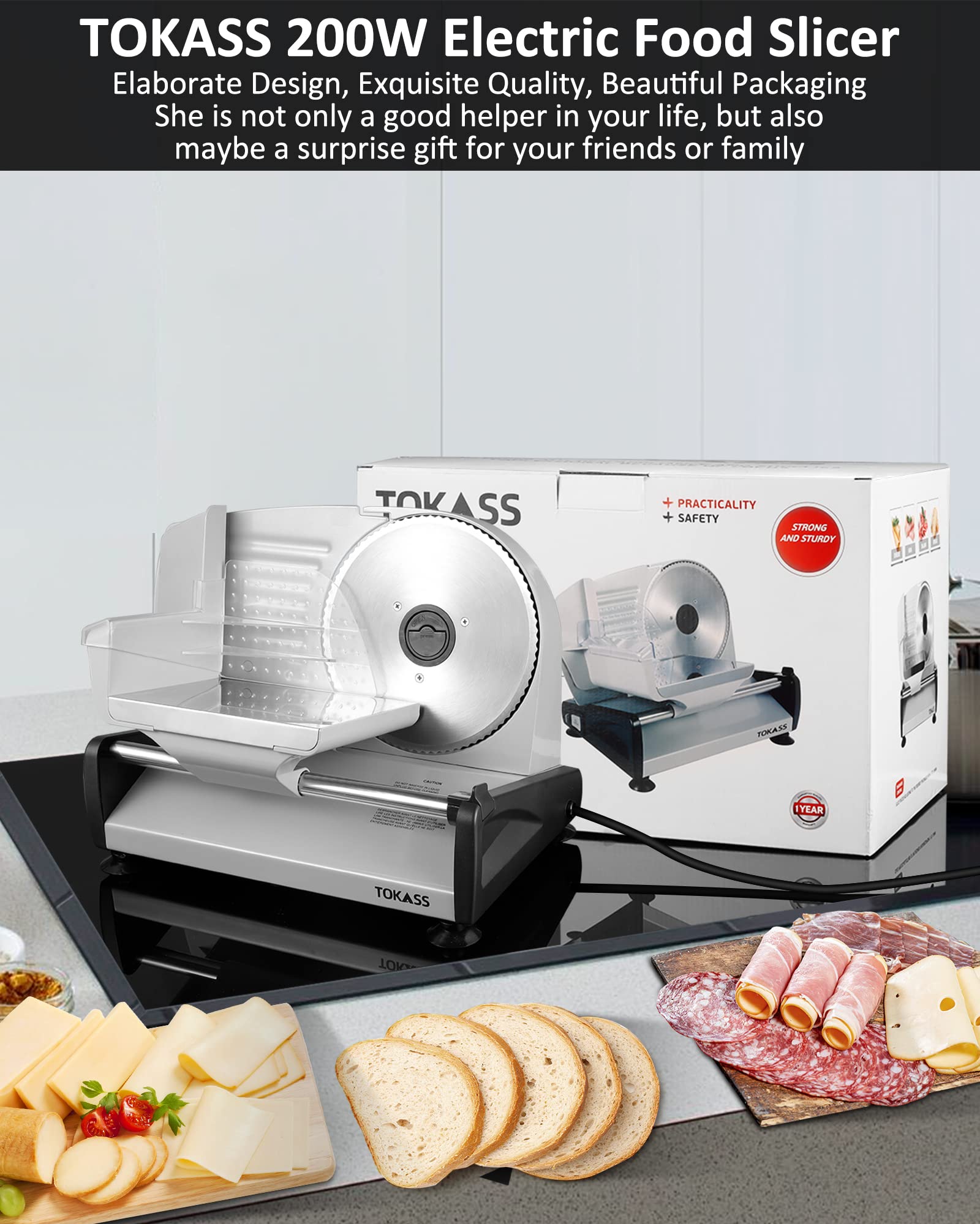 TOKASS easy-clean design lets you wipe down quickly between tasks.