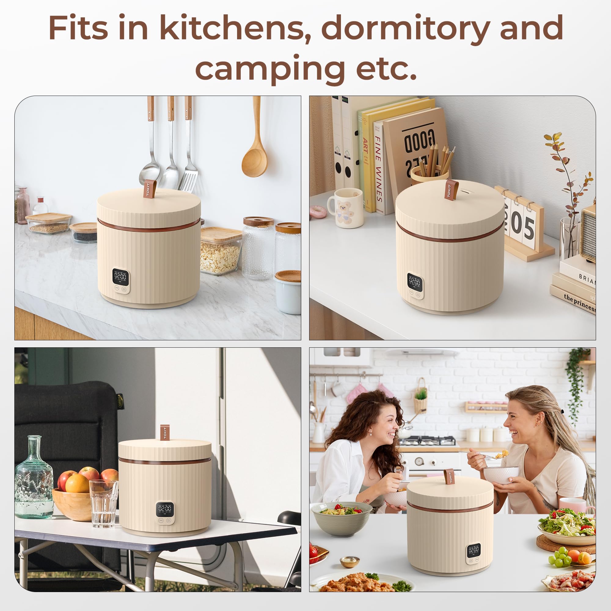 TOKIT accessories included with spoon and measuring cup.