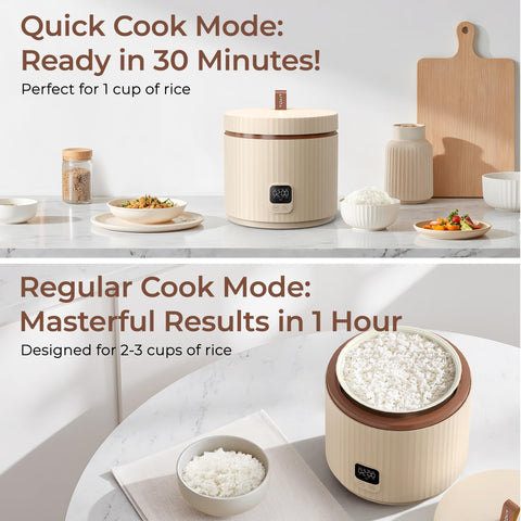 TOKIT keep-warm indicator helps rice stay warm after cooking.