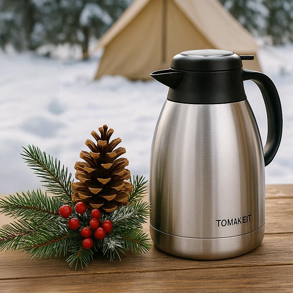 TOMAKEIT Carafe is an eco-friendly reusable choice for beverages.