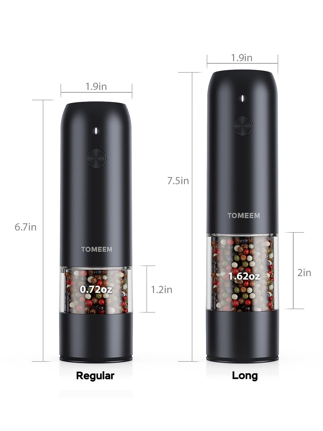 TOMEEM durable food-grade PC body for long-lasting performance