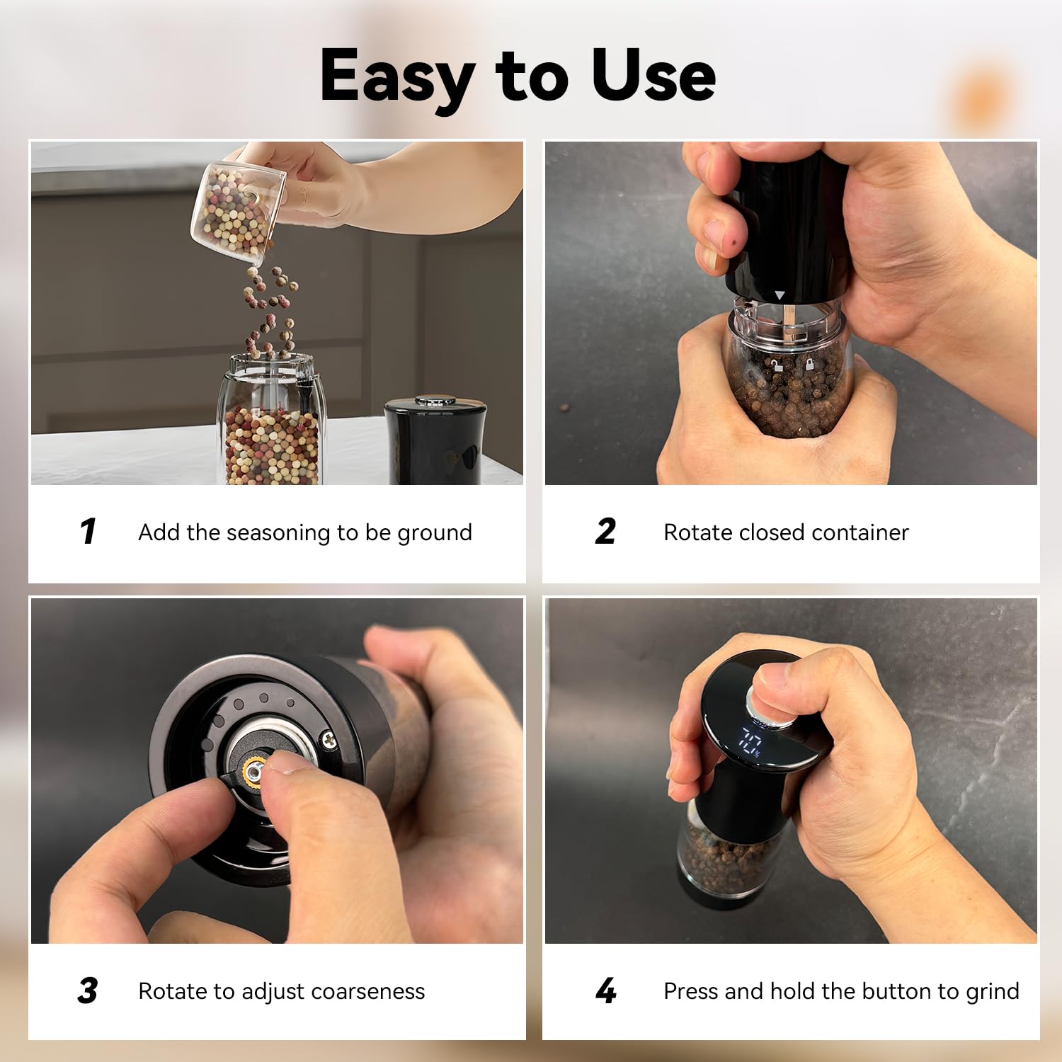 TOMEEM easy fill design simplifies refilling and reduces spills.