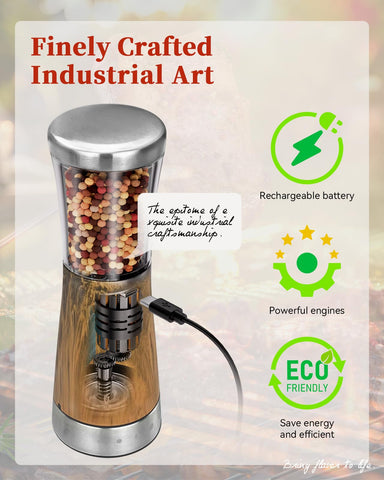 TOMEEM LED light activated while seasoning for accurate spice placement