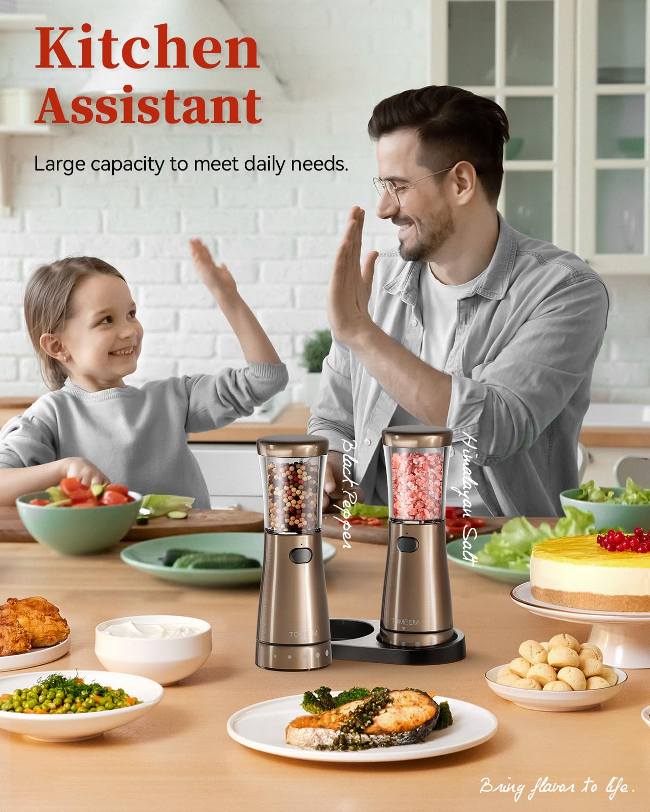 TOMEEM 4.5 oz capacity reduces refills during cooking.