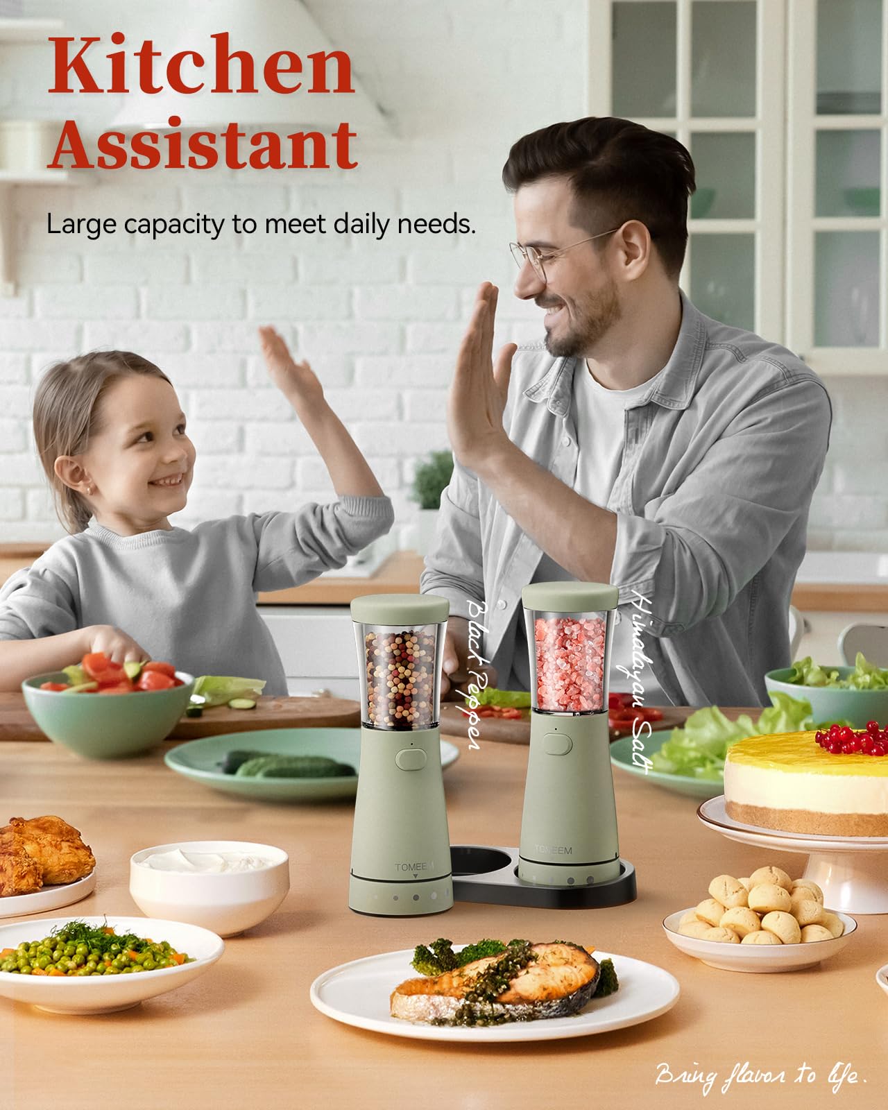 TOMEEM 1.8-inch wide mouth eases filling and cleaning.