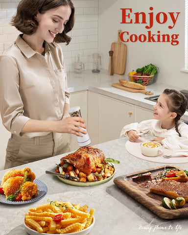 TOMEEM wide 1.8 inch mouth makes loading spices quick and mess-free.