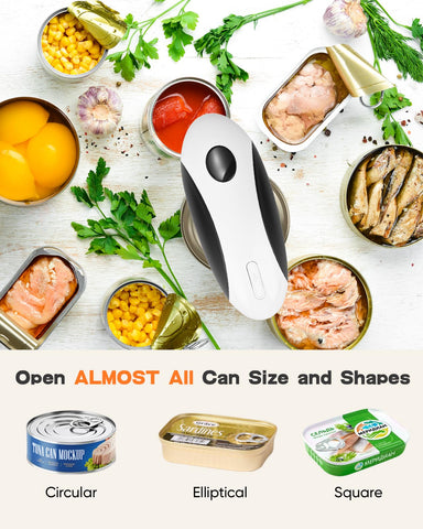 Tomentific automated start-stop feature simplifies opening with a single press.