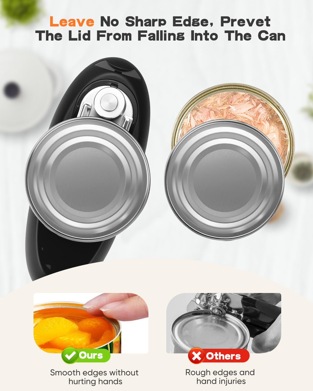 Tomentific senior-friendly handle design reduces grip strain during use.
