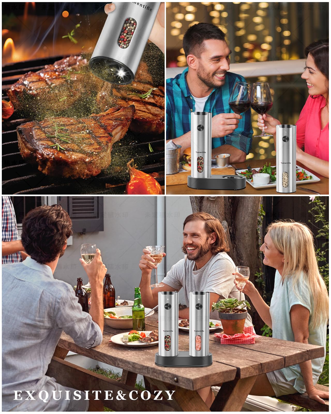 Tomentific adjustable ceramic grinding preserves aroma and flavor.