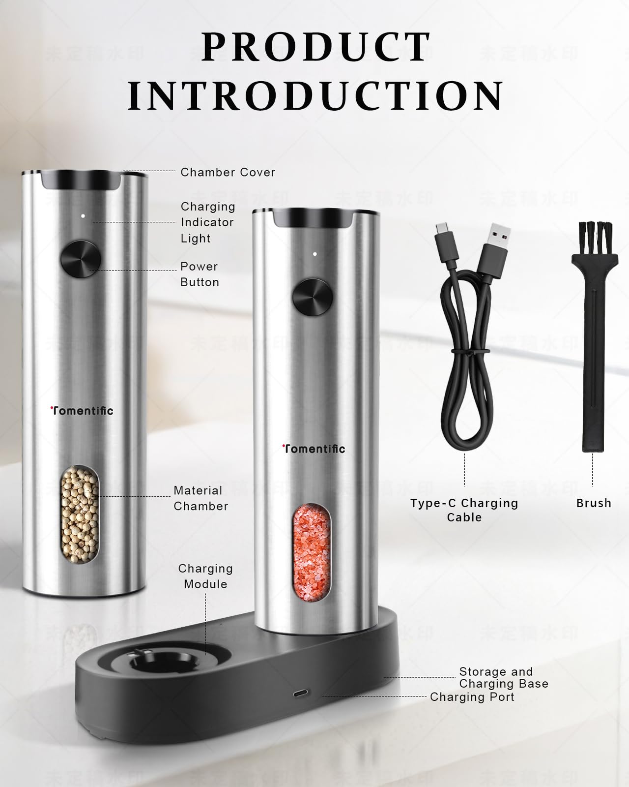 Tomentific large 3.72oz capacity minimizes refills during meals.