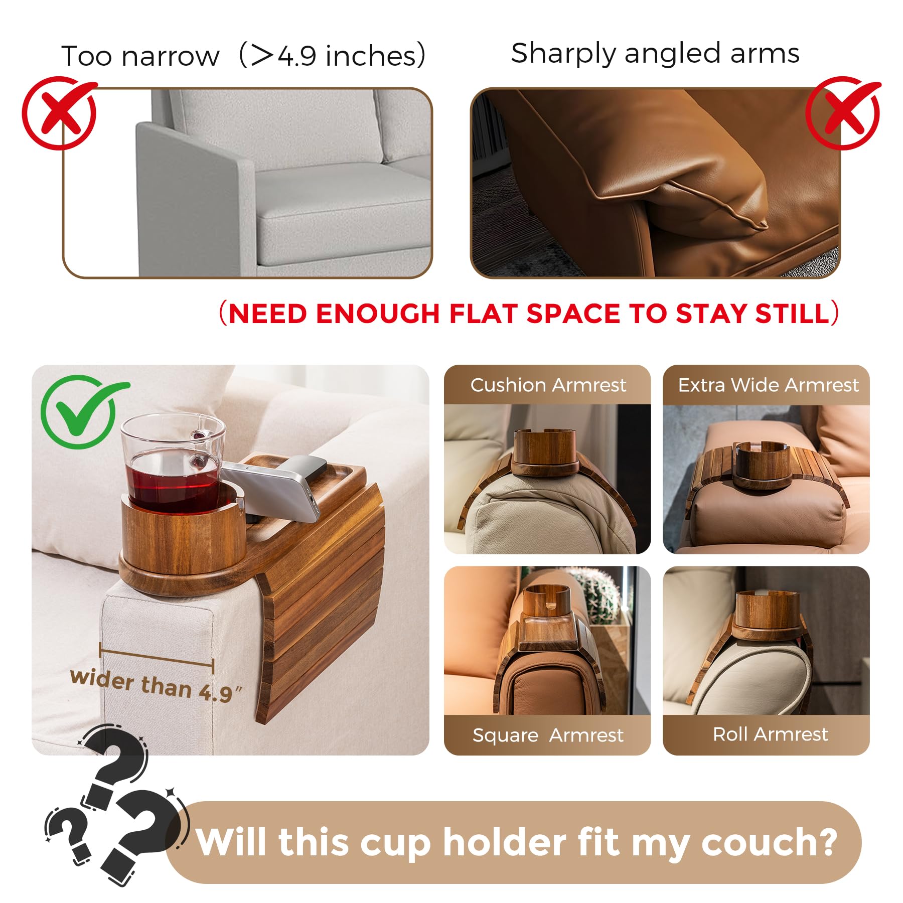 TOMLYOP foldable 3-in-1 design keeping snacks and remotes nearby.