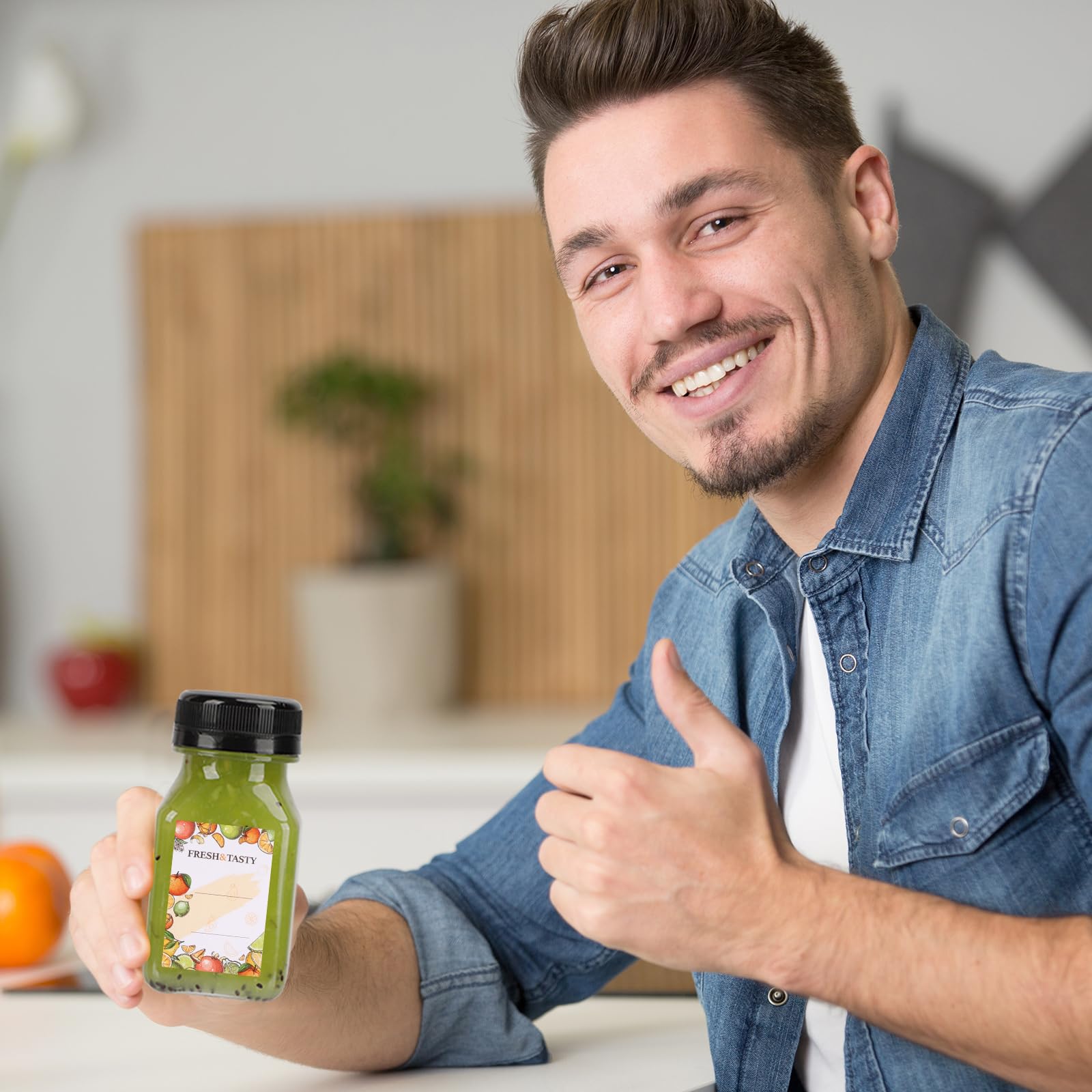 Tomnk 4oz bottle ideal for juices, coffee, and condiments
