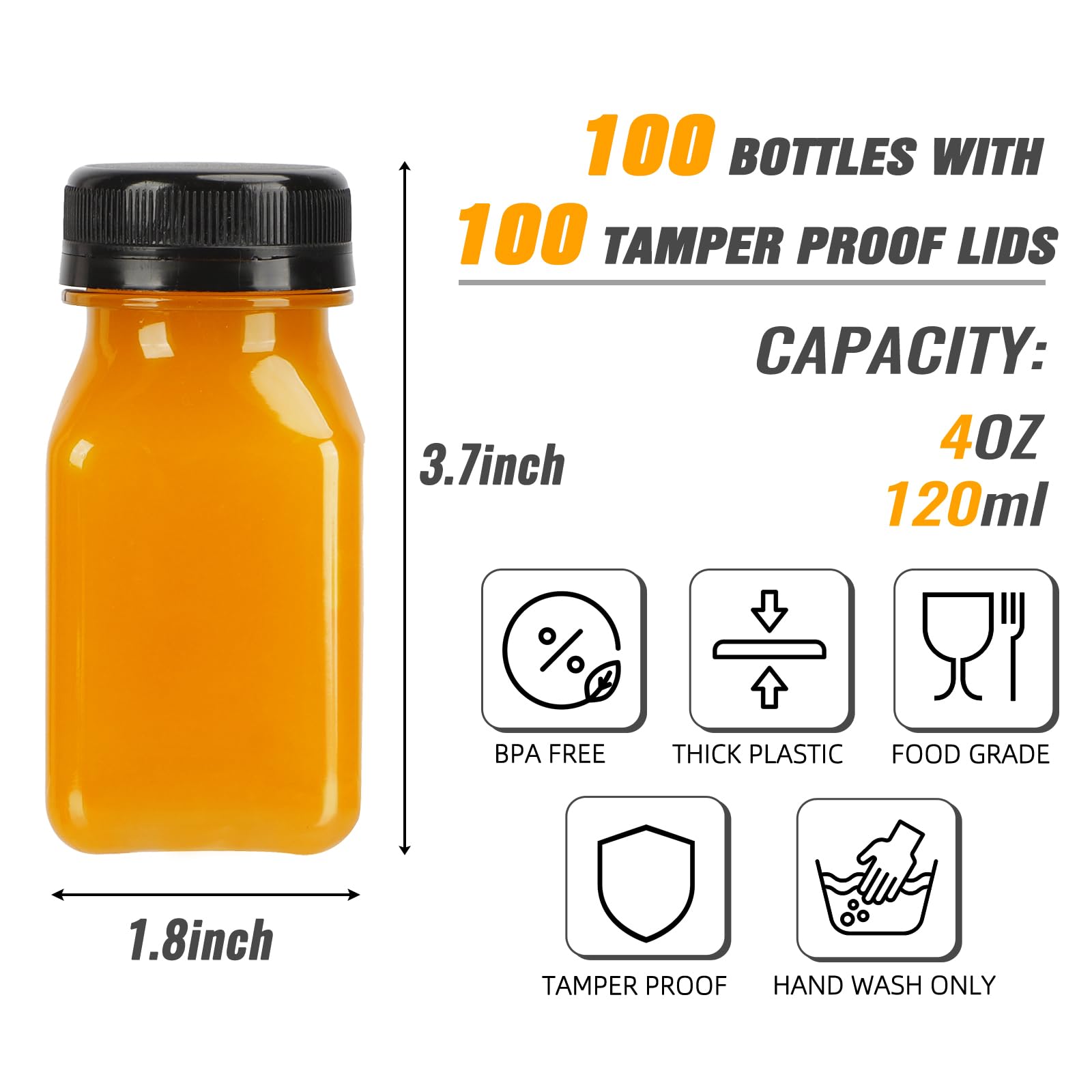 Tomnk bottle with funnel for easy filling and pouring