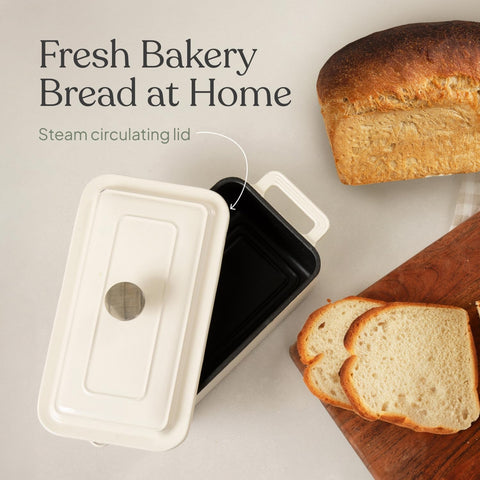 TOMO cast iron bread oven lid-dome provides even steam for crusty loaves