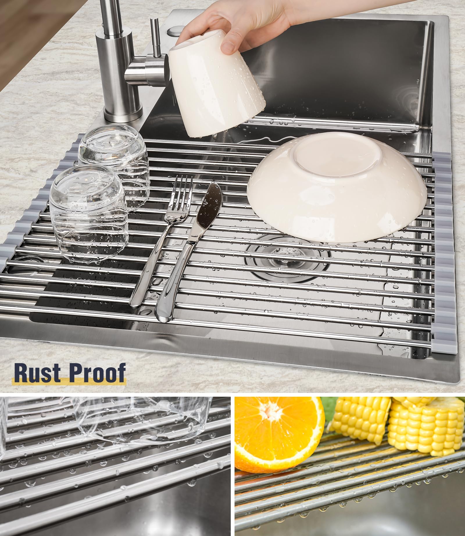 Tomorotec 304 stainless steel construction, durable and rust-resistant for daily kitchen use.