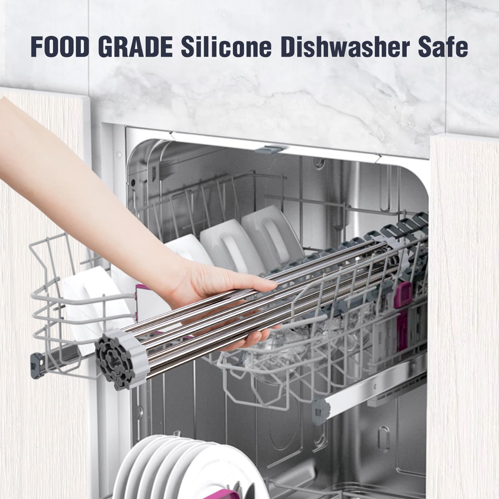 Tomorotec kitchen protection from heat with grey rack.